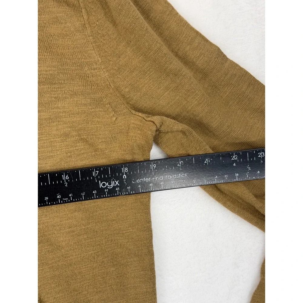 Banana Republic Mens Organic Cotton Hoodie Pullover Sweater Size S Camel Brown